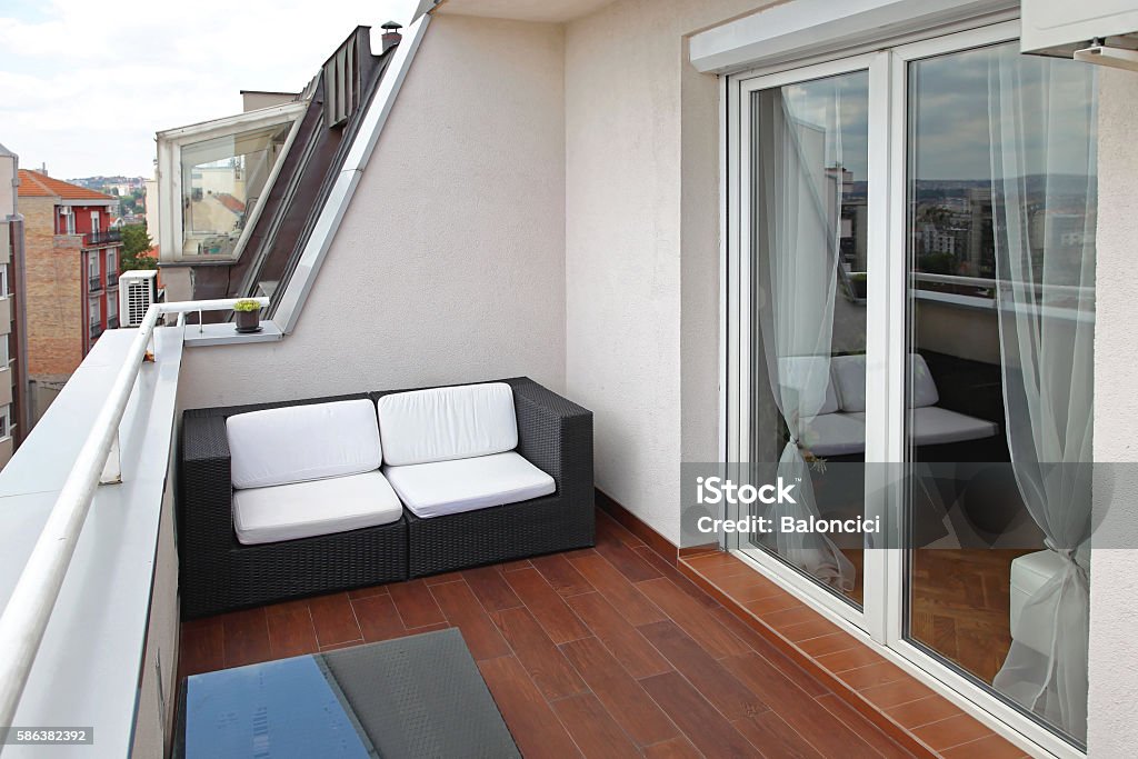 Der Terrasse  - Lizenzfrei Balkon Stock-Foto