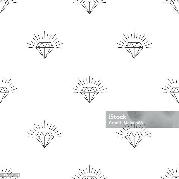 Große Anzahl Von Versionen Eines Diamant Stock Vektor Art und mehr Bilder von Diamant - Diamant, Muster, Verlobung