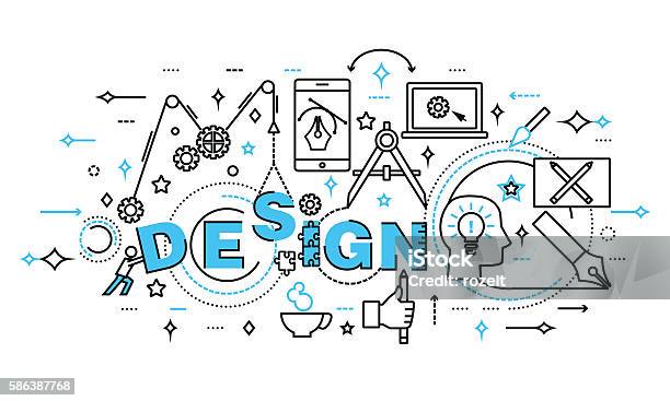Design Development Process Background Concept Of Design Process And Web Development Stock Illustration ...