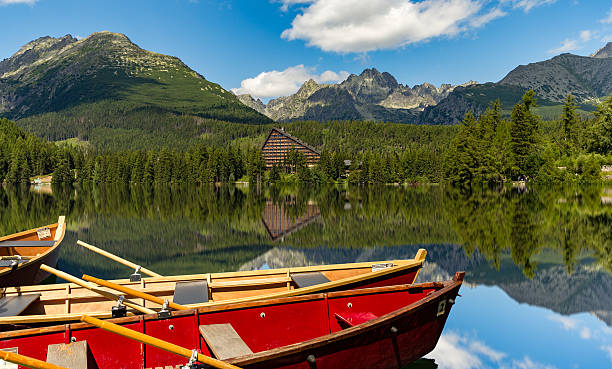 istock Strbske Pleso lake and high tatra mountains 586393756