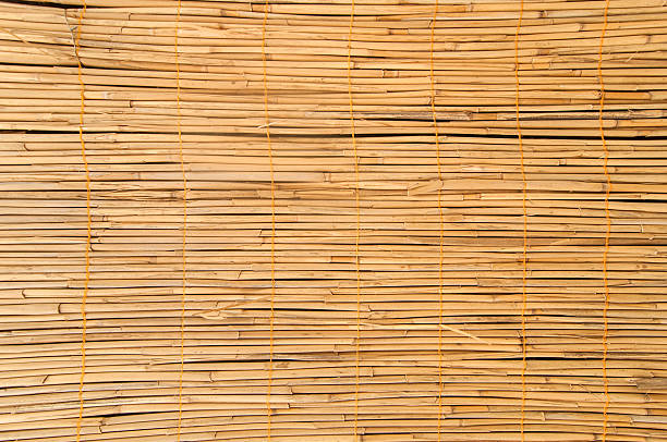 Wicker panel background texture close-up