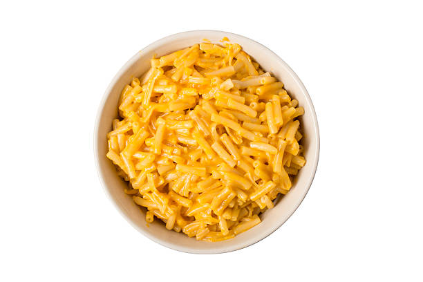 istock Bowl of Macaroni and Cheese Overhead 586707276