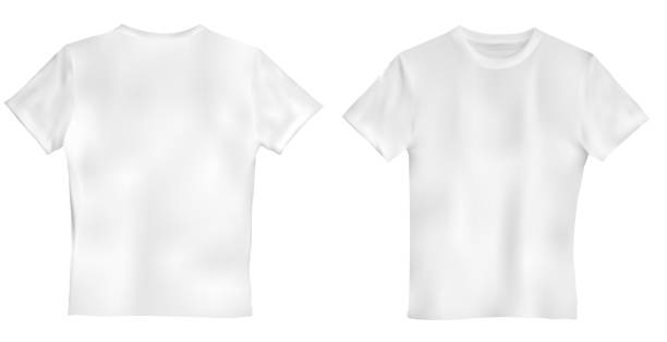 istock Vector illustration of white men T-shirt isolated on a 586708084