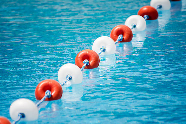 Separation Buoys At Swimming Pool