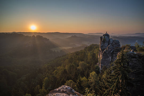 istock Bastei rock formations, Saxon Switzerland National Park, Germany 586711386