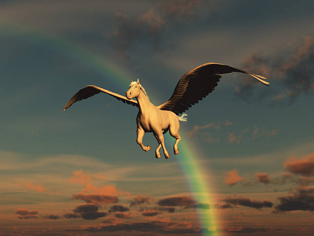 istock Illustration of a pegasus 586711428