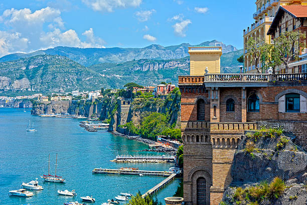 Sorrento coast, Italy Spectacular view of Sorrento coast, South of Italy sorrento italy photos stock pictures, royalty-free photos & images