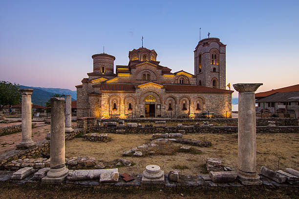 istock Monastery of Saint Panteleimon at Lake Ohrid 586721594