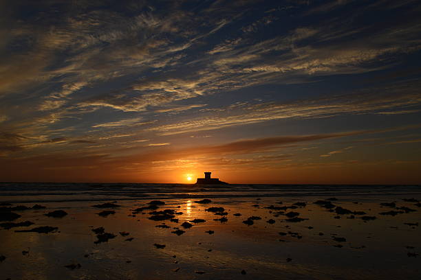 st.ouen s bay, jersey, u. k.   - jersey uk nature landscape photos et images de collection