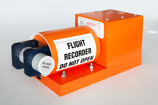 Flight data recorder (FDR) known as black box used in aircrafts