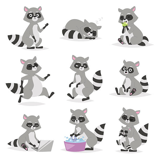 483 Sleeping Raccoon Illustrations & Clip Art - iStock | Sleeping monkey