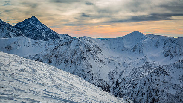 istock Winter Tatra Mountains at sunset, Poland 586729124