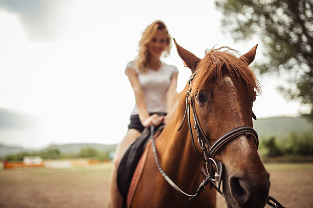 istock Loves her horse 586731082