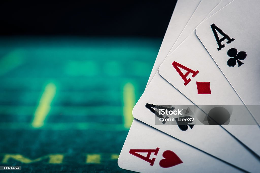 Casino Poker Ace Stock Photo