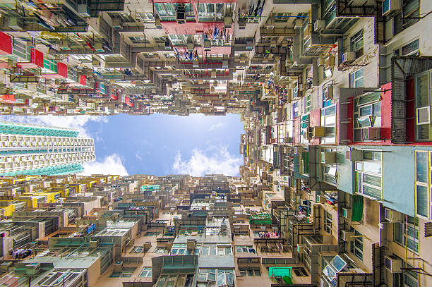 istock residential building in Hong Kong 586733432