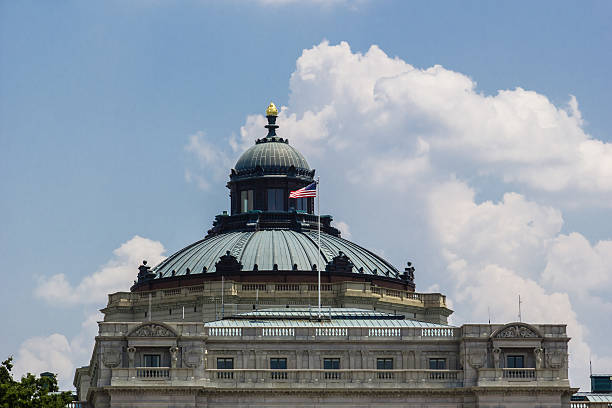 istock Library of Congress dome on a clear day 586739928