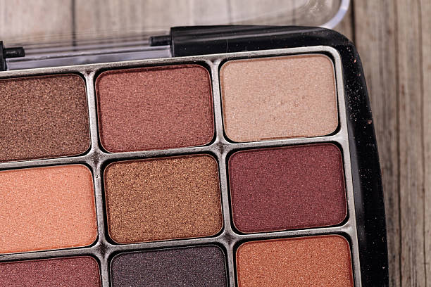 istock Tan, orange, purple, lilac and brown eye shadow 586742026