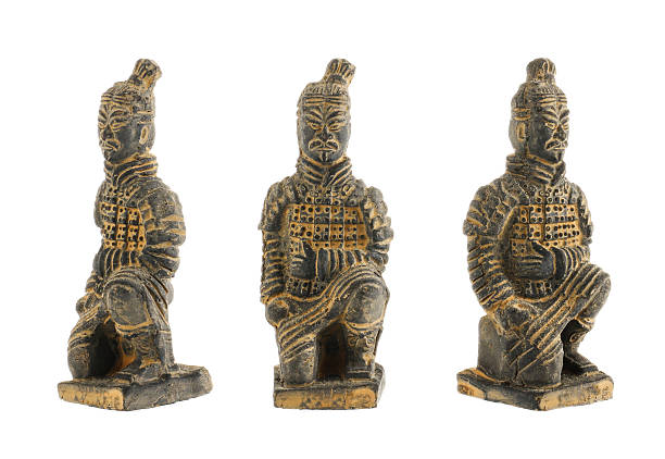 terakotowa armia - terracotta soldiers souvenir sculpture isolated zdjęcia i obrazy z banku zdjęć