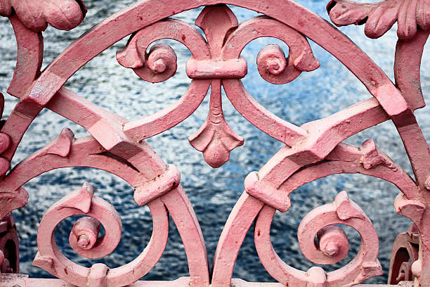 istock Close up view of decorations at bridge in Berlin 586744520