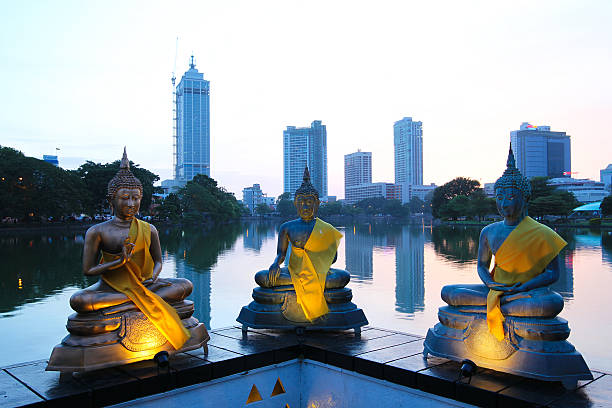 istock Seema Malaka temple on Beira Lake. Colombo, Sri Lanka 586745802
