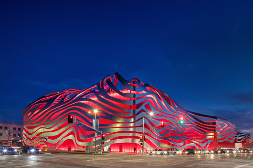 Los Angeles, California, USA - December 20, 2015: The Peterson Automotive Museum is one of biggest Automotive Museums.