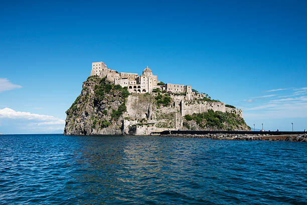 Castello Aragonese, island of Ischia, Italy stock photo