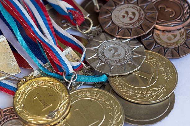 istock Old sports medals 586920502