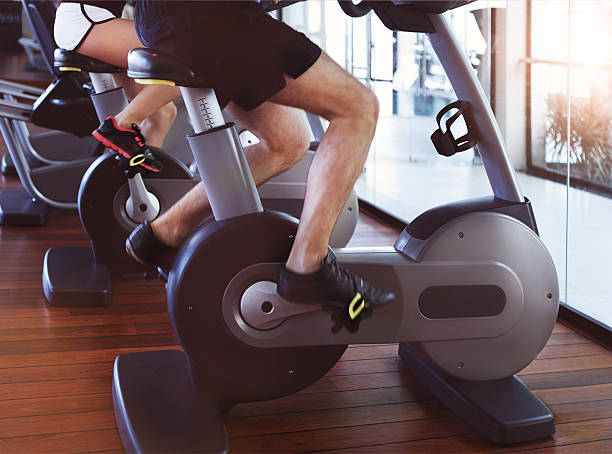 istock Healthy couple training on a treadmill 586920908