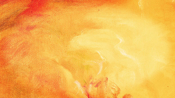 abstract painted texture background - artists canvas yellow white red imagens e fotografias de stock