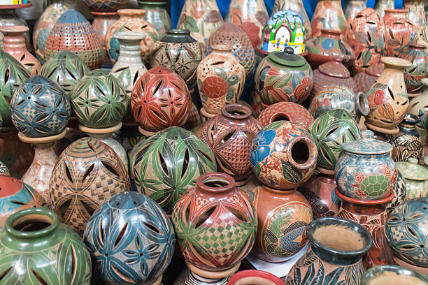 istock Ceramic handycrafts sold in the shops 586925506
