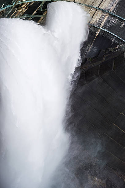 istock Kurobe Dam, Japanese mountain landscape 586925680