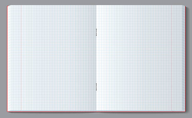 ソフト透明な影で、2 乗ノートブックを開きます。 - note pad workbook paper ring binder点のイ�ラスト素材／クリップアート素材／マンガ素材／アイコン素材