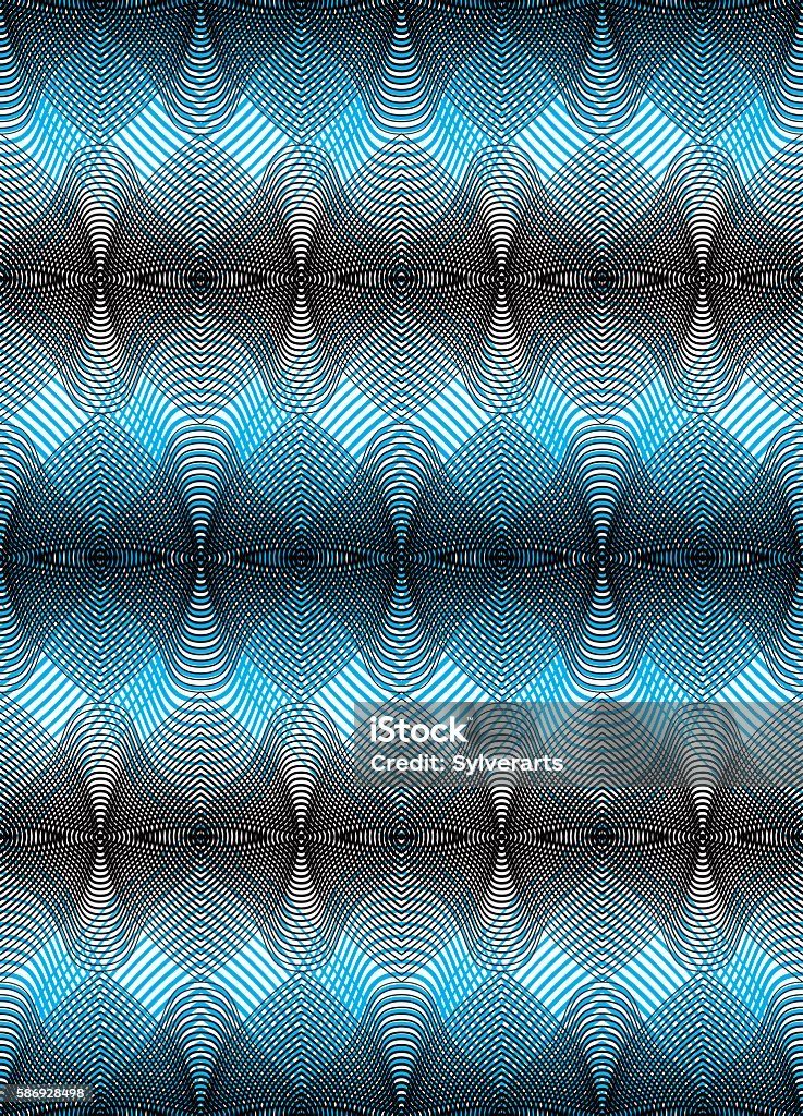 Continuous Vector Pattern With Graphic Lines Decorative Abstraction ...