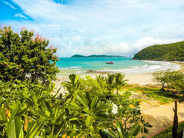 Beachfront scene in Ko Samet in Rayong, Thailand
