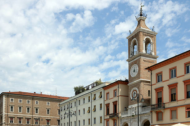 istock clock tower Piazza Tre Martiri Rimini Italy 586934396