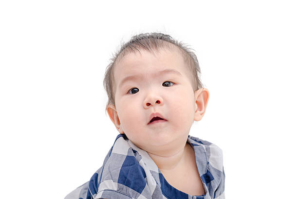 istock Little child isolated over white 586934922