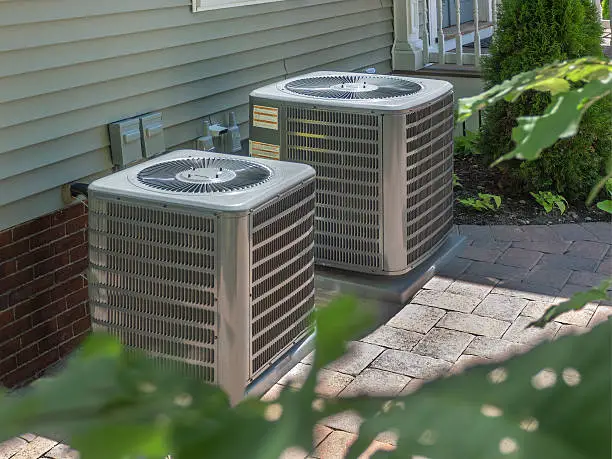 Photo of HVAC heating and air conditioning units