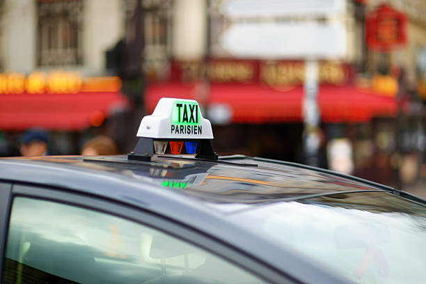 istock Taxi in Paris 586936132