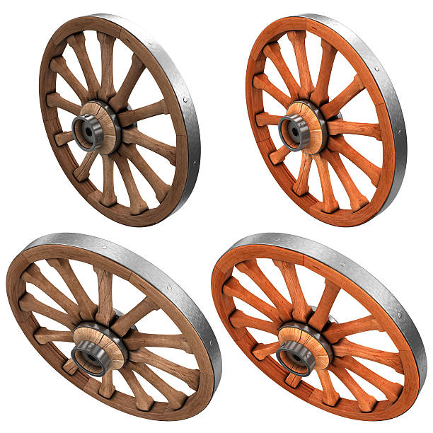 istock Wagon wheels. A set of images. 586936274