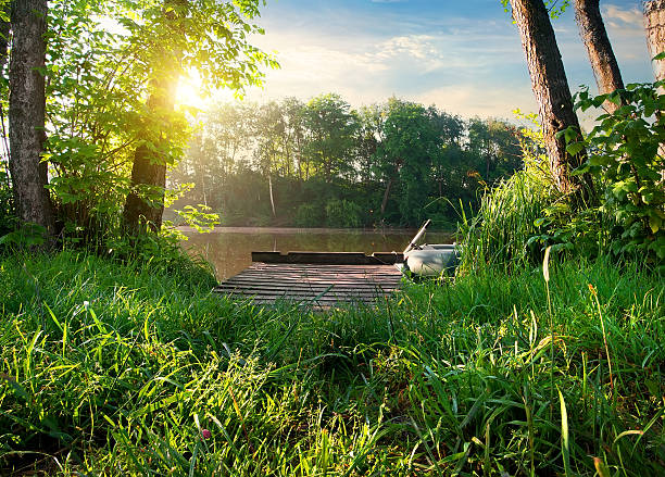 istock Small fishing pier 586938726