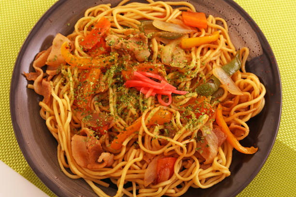 istock Japanese cuisine – Yakisoba 586939280