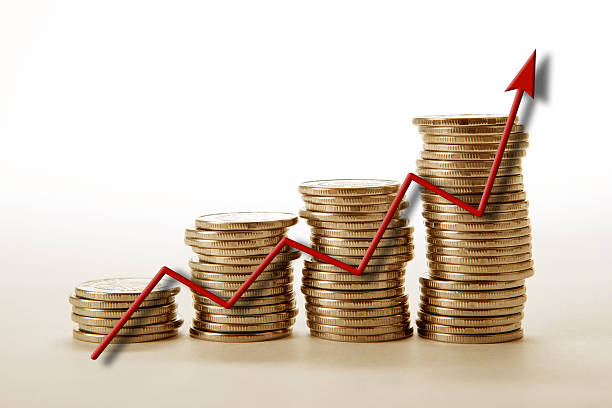 istock stacks of coins with diagram 586941750