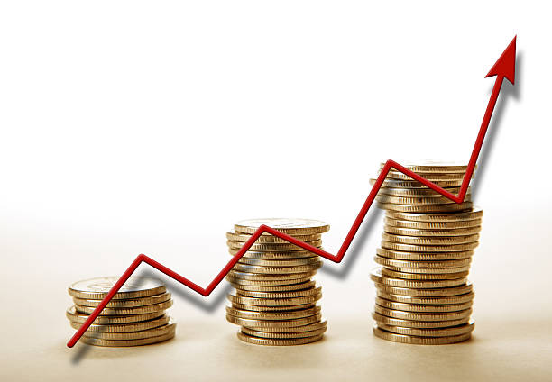 istock stacks of coins with diagram 586941804