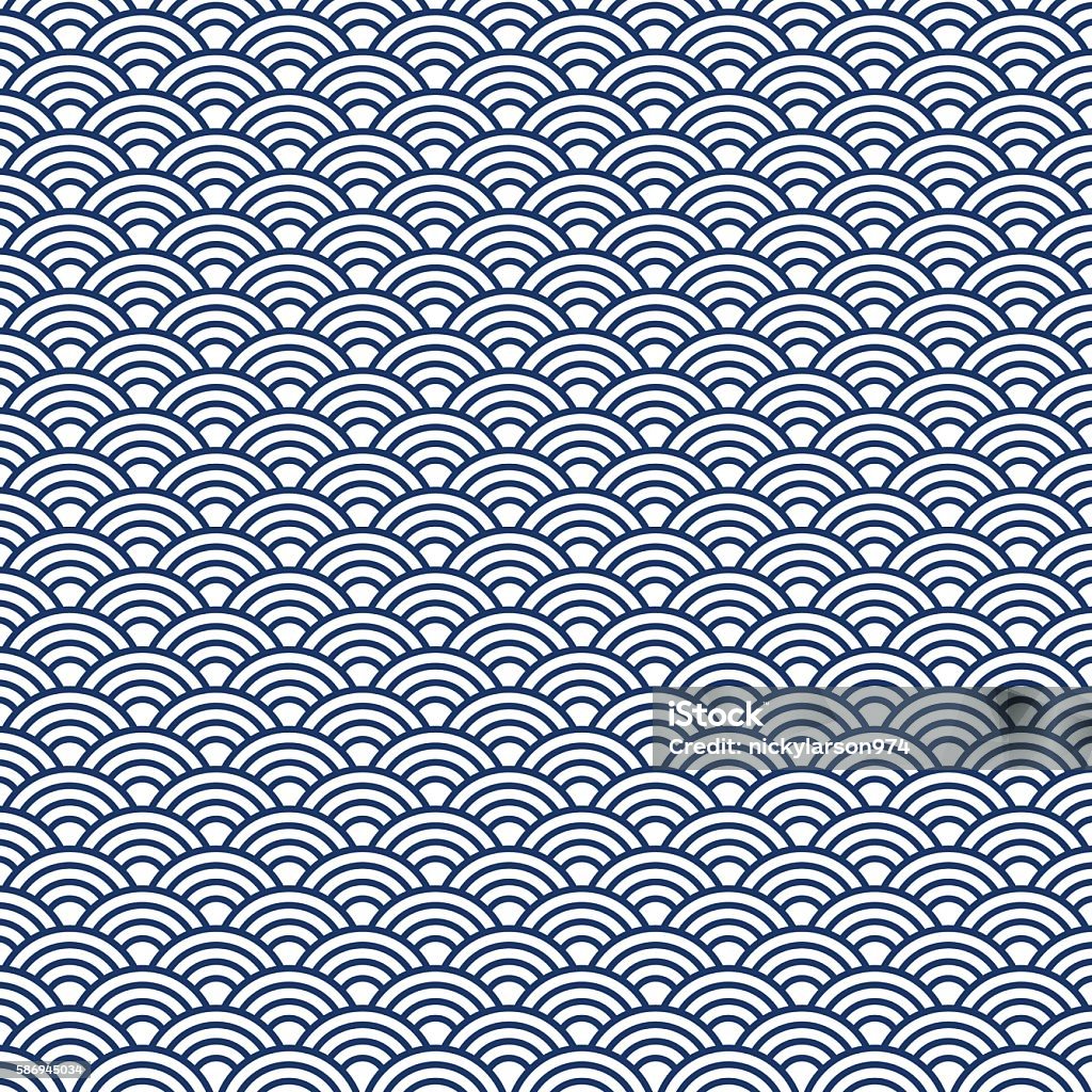 japan pattern Illustration of navy blue japan pattern background Pattern stock vector