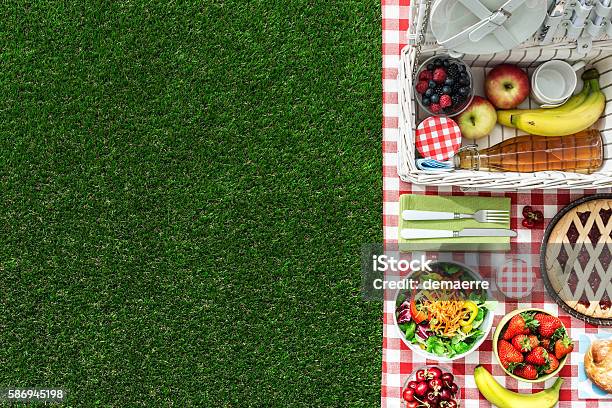 Picnic At The Park Stock Photo - Download Image Now - Picnic, Food, Summer