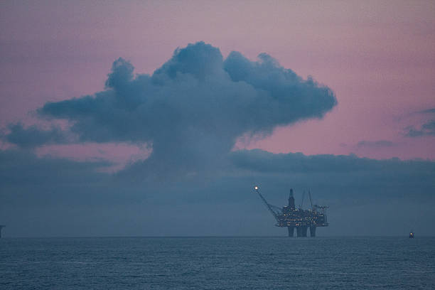 istock oil rig production platform at sea 586945566