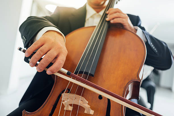 istock Cello player's hands close up 586946892