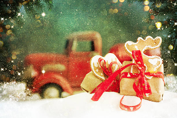 istock Two Christmas gifts 586948460