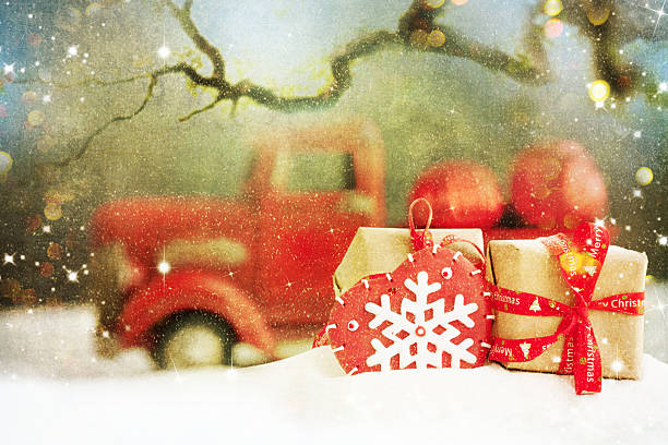 istock Two Christmas gifts 586948628