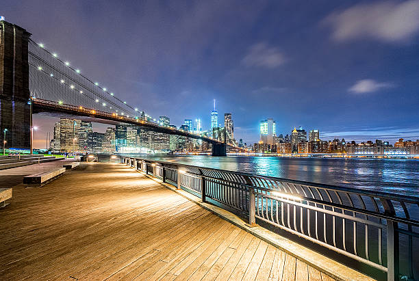 istock New York - Brooklyn Bridge and Lower Manhattan 587187624